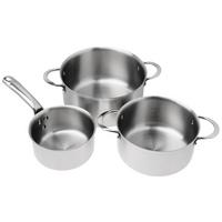 Image for de Buyer Alchimy 3601.06 3-piece stewpan and saucepan set with lids