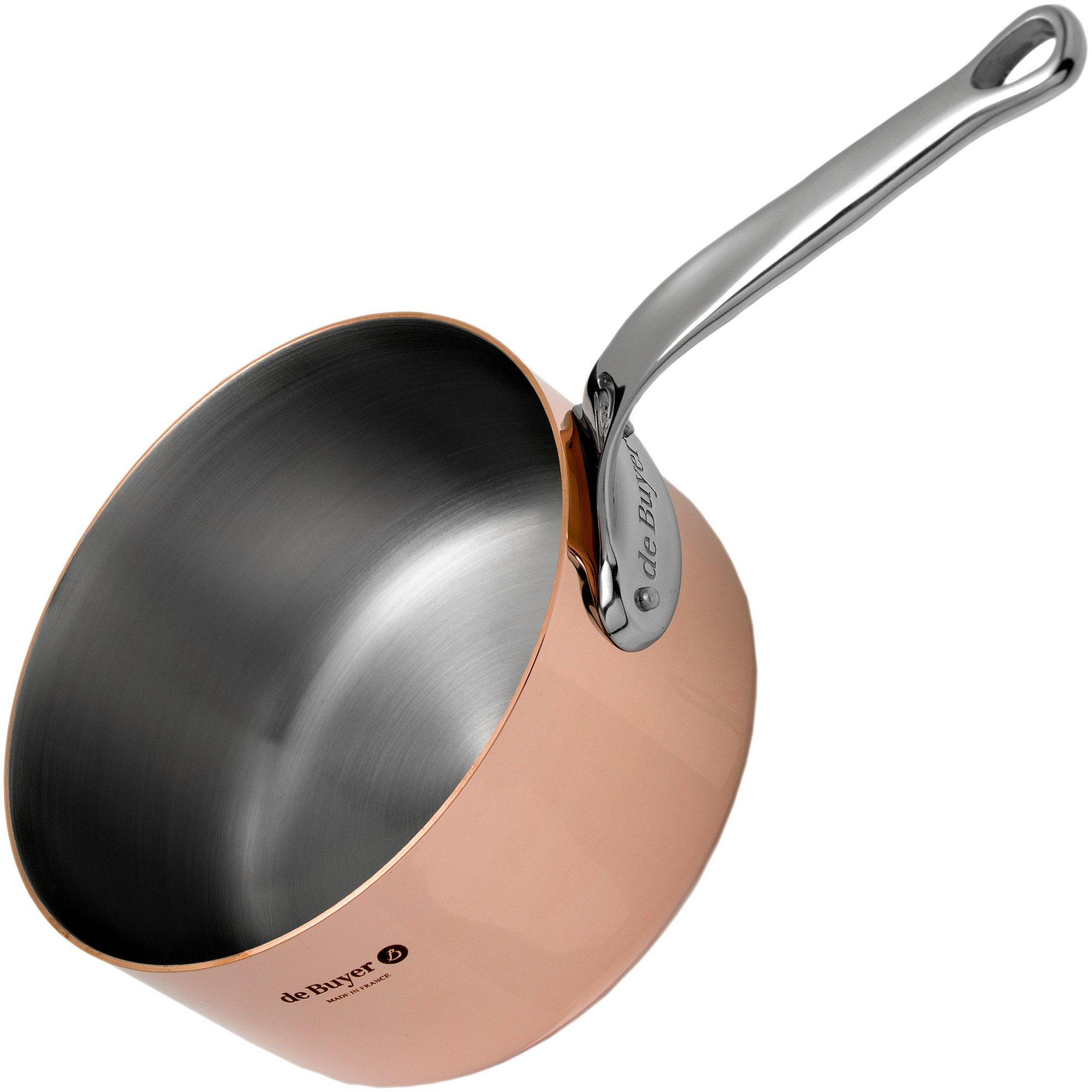 De Buyer INOCUIVRE TRADITION - Patelnia miedziana 20 cm - Sklep Dla Domu