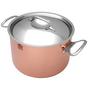 Bild für de Buyer Prima Matera Kupfer hoher Kochtopf 24 cm mit Edelstahl Deckel 6243.24