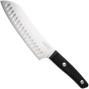 Bild für Due Cigni Coquus Home 2C2103G10 zwart G10, Santoku mit Kullen, 18 cm