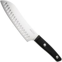 Bild für Due Cigni Coquus Home 2C2103G10 zwart G10, Santoku mit Kullen, 18 cm