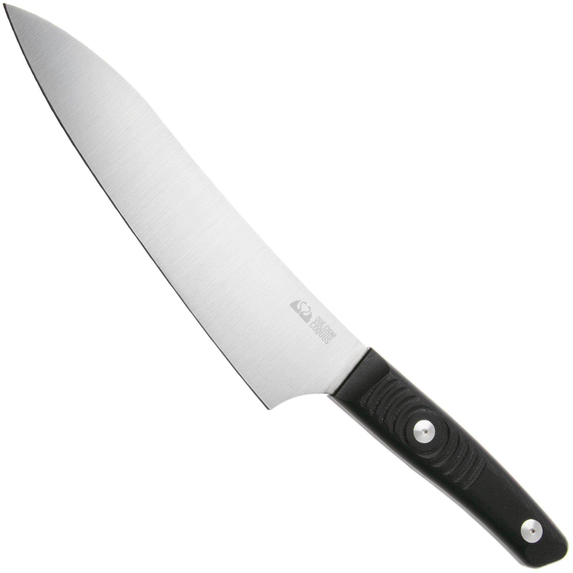 Due Cigni Coquus Home 2C2105G10 zwart G10, koksmes, 20 cm