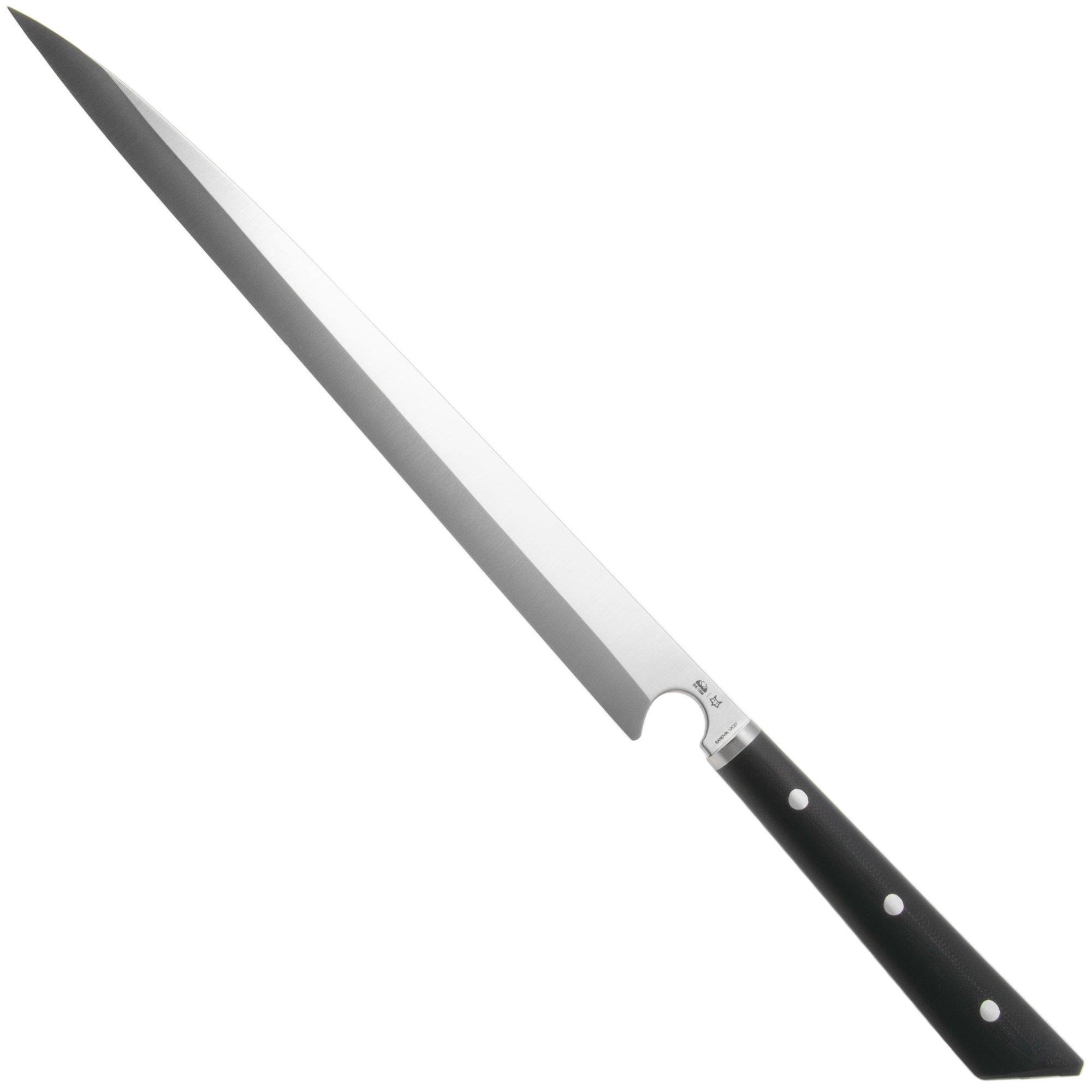 Due Cigni pratiKO 4, 2C-3003 Sandvik 12C27, Black G10, sujihiki, 33 cm
