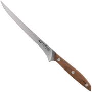 Due Cigni 1896, 2C1012NO cuchillo para filetear 18 cm, madera de nogal