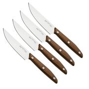 Due Cigni 1896 America 2C1019NOSET4, 4-piece steak knife set, walnut wood