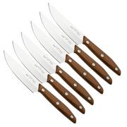 Due Cigni 1896 America 2C1019NOSET6, 6-piece steak knife set, walnut wood