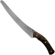 Due Cigni Arne Line coltello da pane 23 cm, ziricote