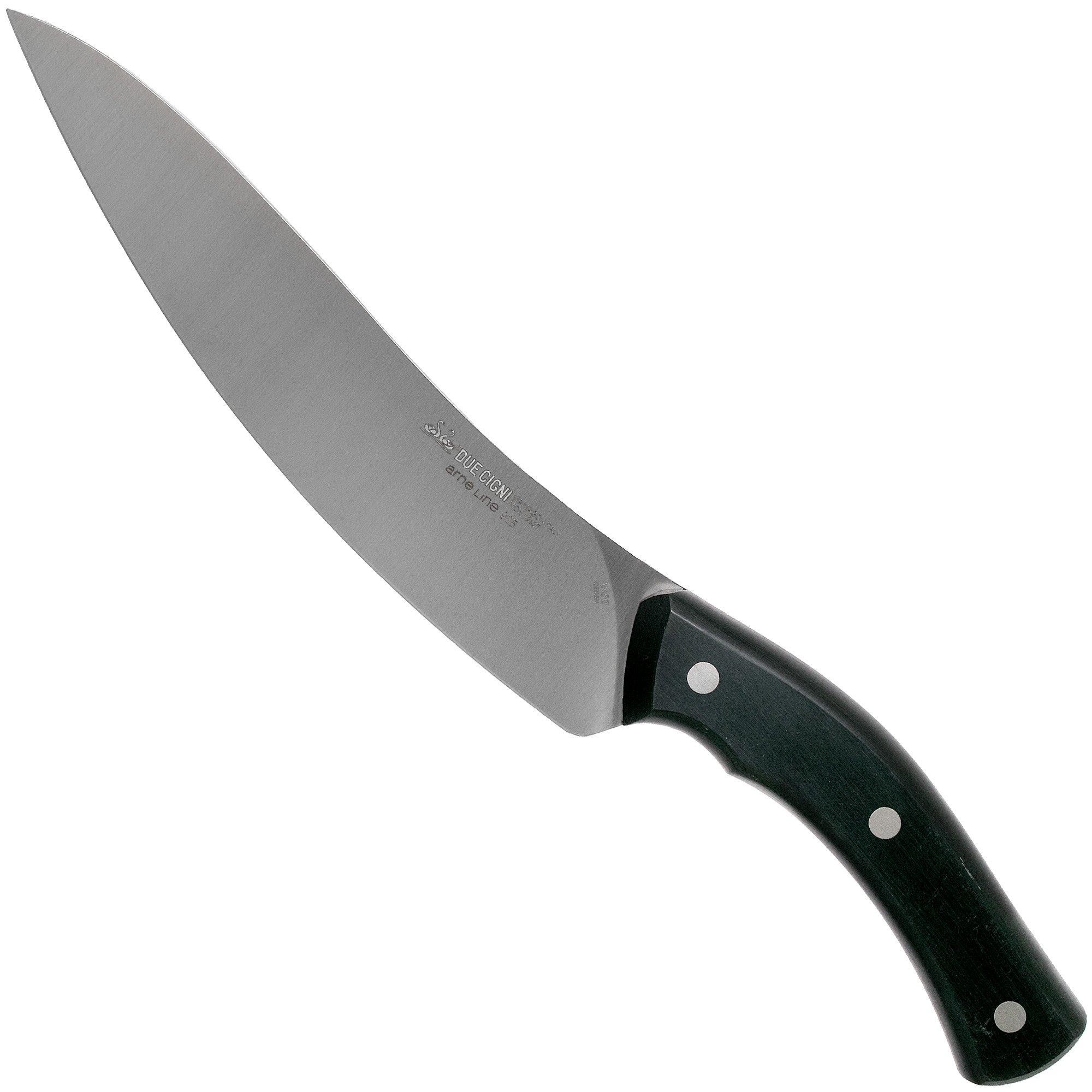 Nóż do mięsa Due Cigni Arne Line, czarny, 20 cm