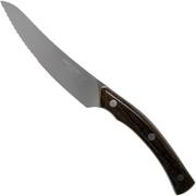 Due Cigni Arne Line serrated steak knife 11 cm, zircote