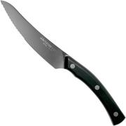 Due Cigni Arne Line cuchillo dentado para carne 11 cm, negro