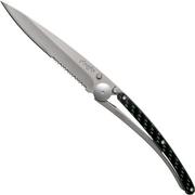 Deejo Composite One-Hand 37g, Carbon Fibre 1CC500 serrated pocket knife