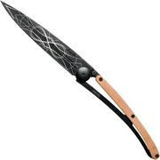 Deejo Tattoo Black 37g, Juniper wood, Infinite 1GB126 pocket knife