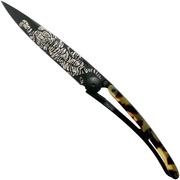 Deejo Tattoo 37g, Black Turtle, Tiger 1GC000100 pocket knife