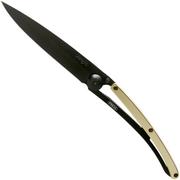 Deejo Gold Black 37g, Yellow Gold Gilded 1GM000010 pocket knife