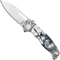 Afbeelding voor Demko Knives AD20.5 Shark-Lock CPM 3V, Titanium Delftware Edition, Knivesandtools Exclusive