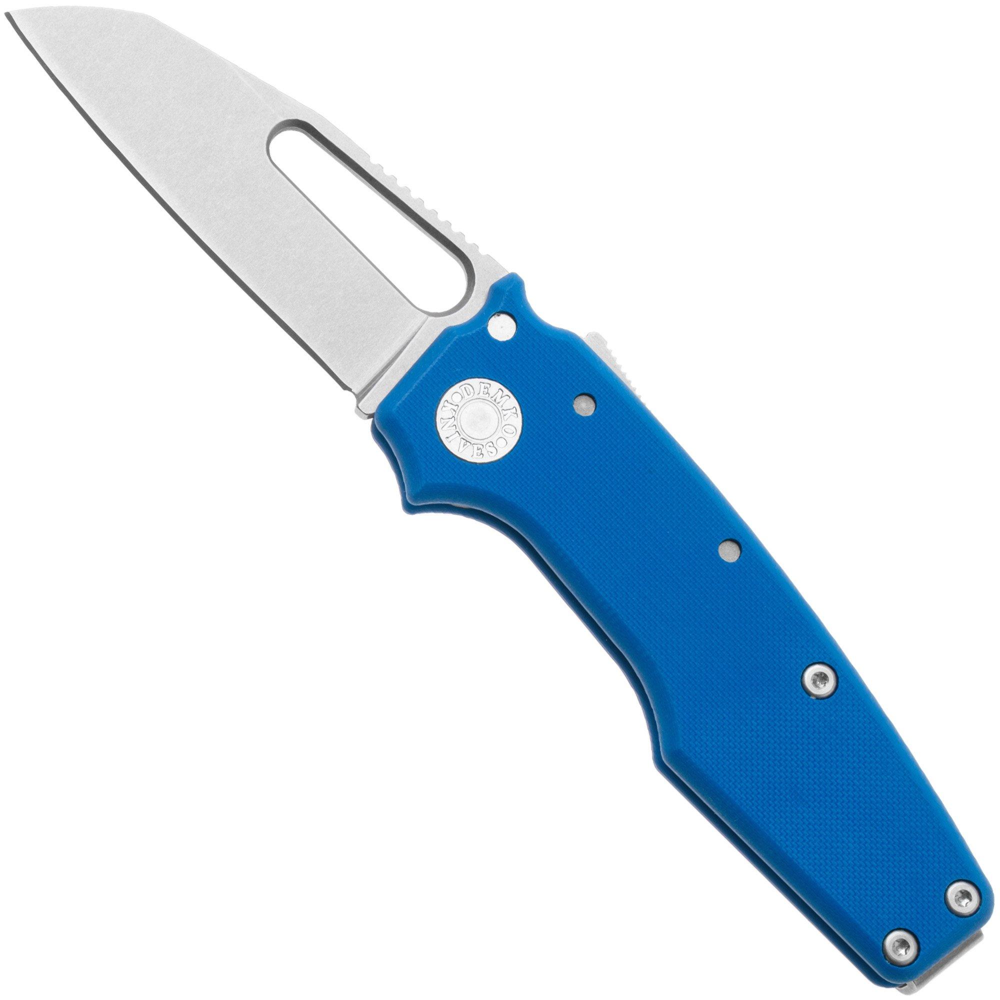 Nóż składany Demko Knives MG AD22 Shark-Foot AD22-MC-BLUE-G10-SF Stonewashed MagnaCut, Blue G10