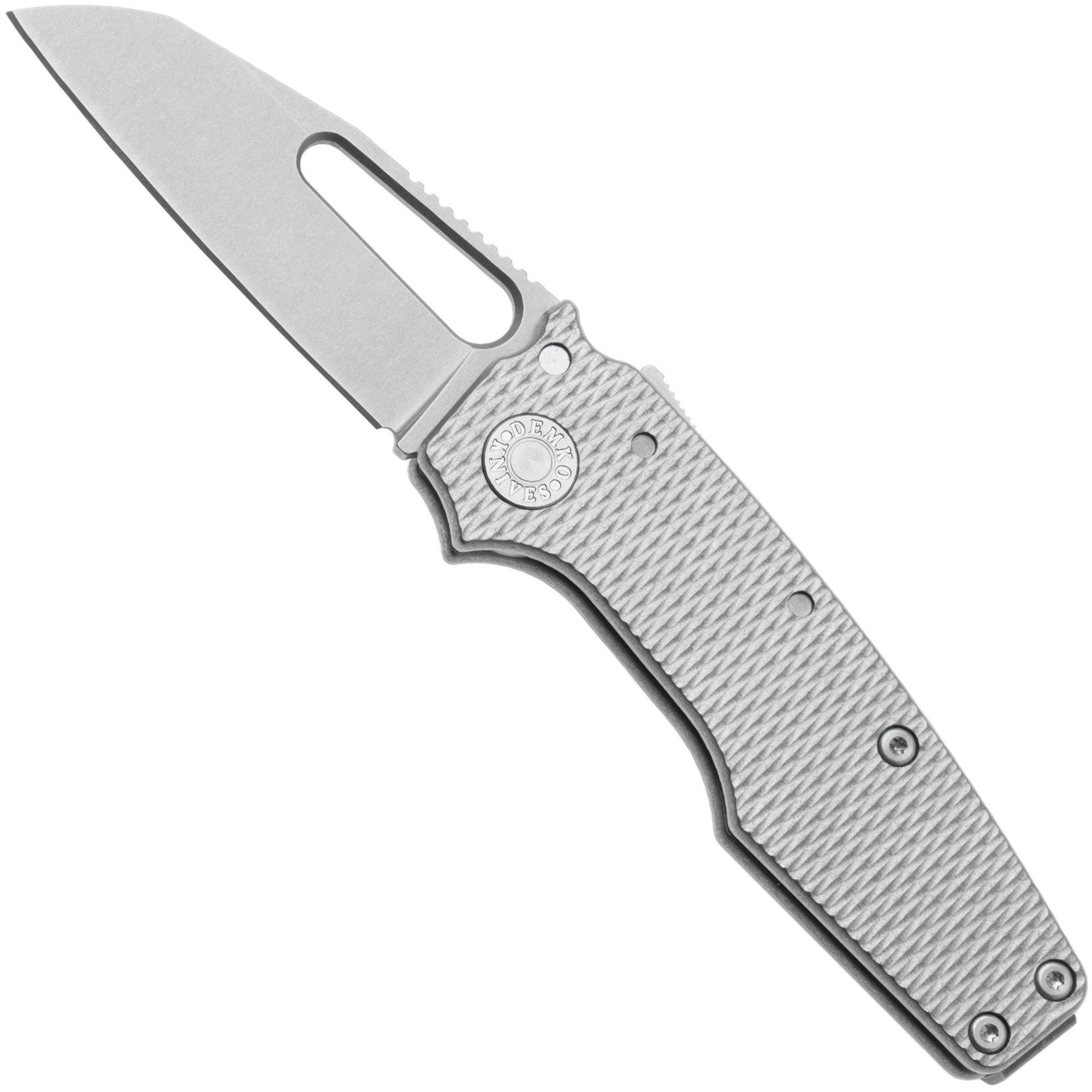 Nóż składany Demko Knives MG AD22 Shark-Foot AD22-MC-TEX-TI-SF Stonewashed MagnaCut, Textured Titanium