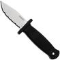 Image for Demko Knives Armiger 2 Serrated Clip Point ARM2-4034SS-CP-SERR Black TPR, neck knife