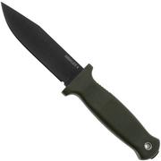 Demko Knives Armiger 4 Clip Point ARM4-80CrV2-OD-CLP OD-Green TPR, coltello da outdoor