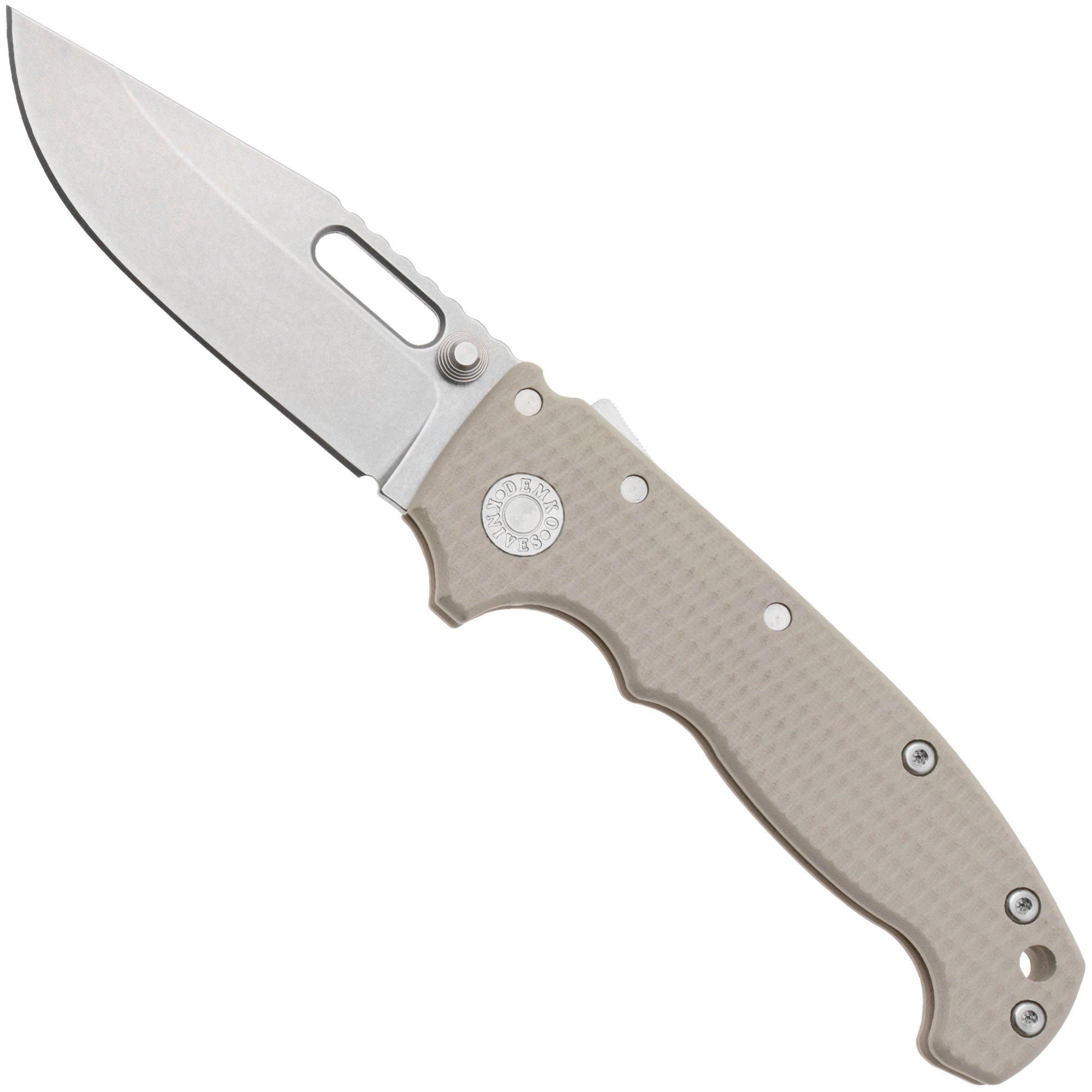 Demko Knives MG AD20S Shark-Lock, MagnaCut Clip Point MGAD20S-MAG-PT-G10 Tan G10, Taschenmesser
