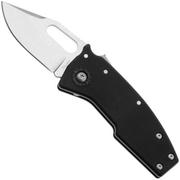 Afbeelding voor Demko Nano-Shark, NANO-10A-BLACK GRN-CP, Stonewashed AUS-10A Clip Point, Black GRN zakmes