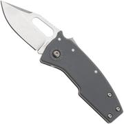 Afbeelding voor Demko Nano-Shark, NANO-10A-GREY GRN-CP, Stonewashed AUS-10A Clip Point, Grey GRN zakmes