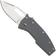 Afbeelding voor Demko Nano-Shark, NANO-10A-GREY GRN-CP, Stonewashed AUS-10A Clip Point, Grey GRN zakmes