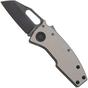 Afbeelding voor Demko Nano-Shark, NANO-20CV-ARTILLERY GREY ALUM-SF, Stealth DLC CPM 20CV Shark Foot, Artillery Grey Aluminum zakmes