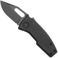 Bild für Demko Nano-Shark, NANO-20CV-BLACK ALUM-CP, Stealth DLC CPM 20CV Clip Point, Black Aluminum Taschenmesser