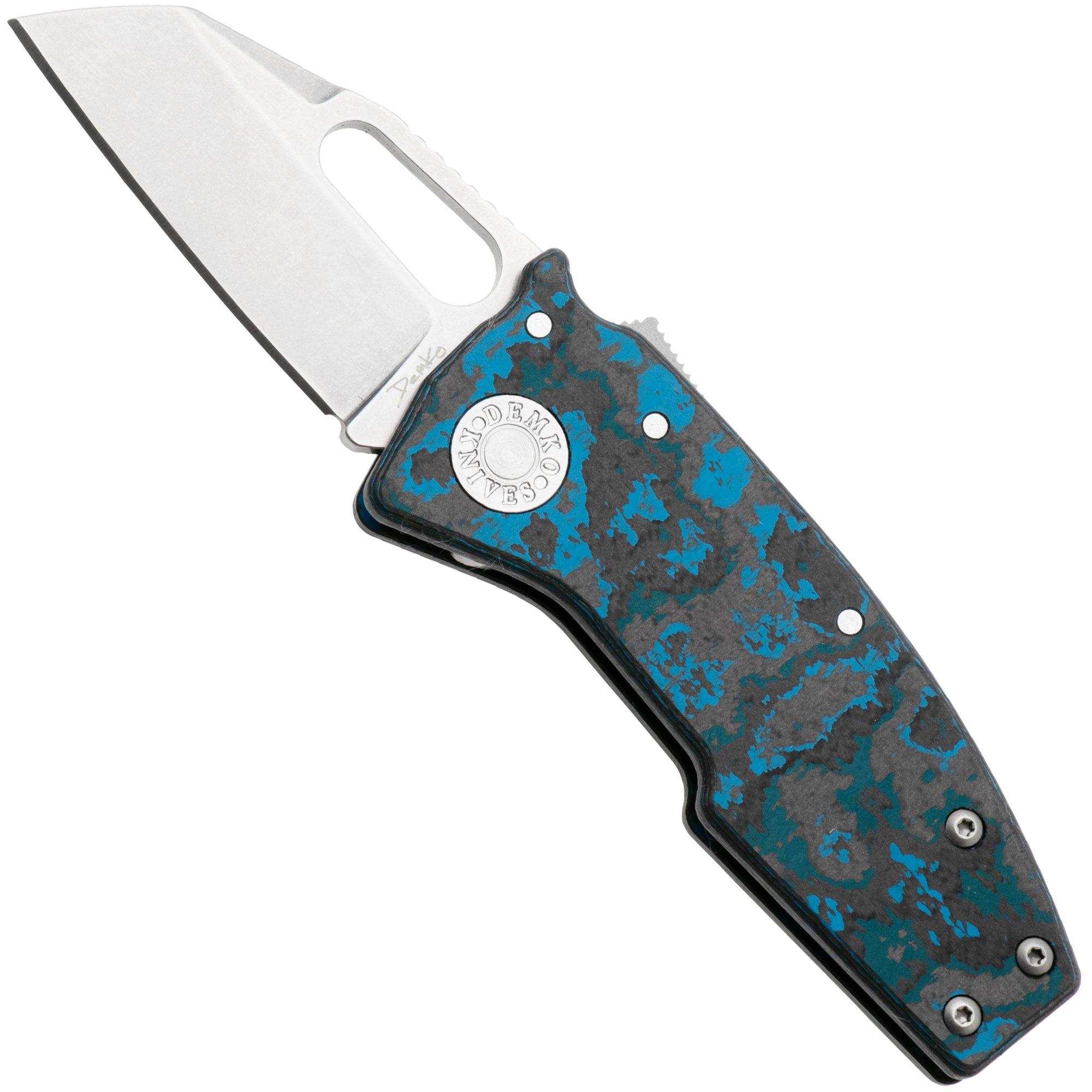 Demko Nano-Shark NANO-20CV-FC-ARC-SF Shark Foot CPM 20CV, Fat Carbon Arctic Storm, zakmes