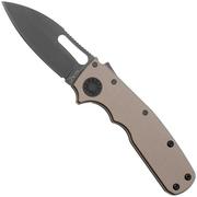 Demko Knives Shark-Cub Shark-Lock Slicer Shark SC-20CV-BLKG10-SS Artillery Grey Anodized Aluminium, zakmes