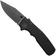 Afbeelding voor Demko Knives Shark-Cub Shark-Lock SC-20CV-DLC-BLK-CP, Black DLC CPM 20CV Clip Point, Stealth Black Aluminium zakmes