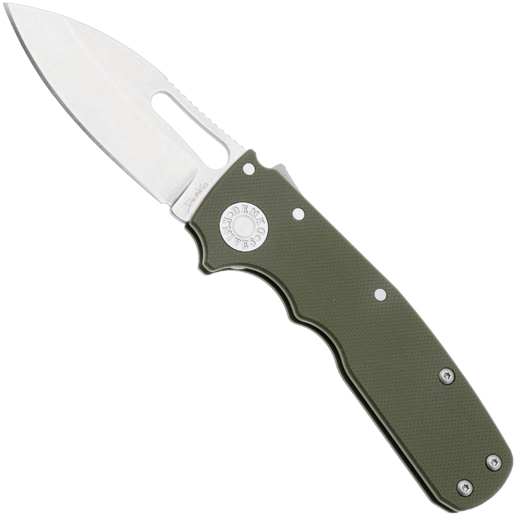 Demko Knives Shark-Cub Shark-Lock Slicer Shark SC-20CV-G10-OD-SS OD Green G10, pocket knife
