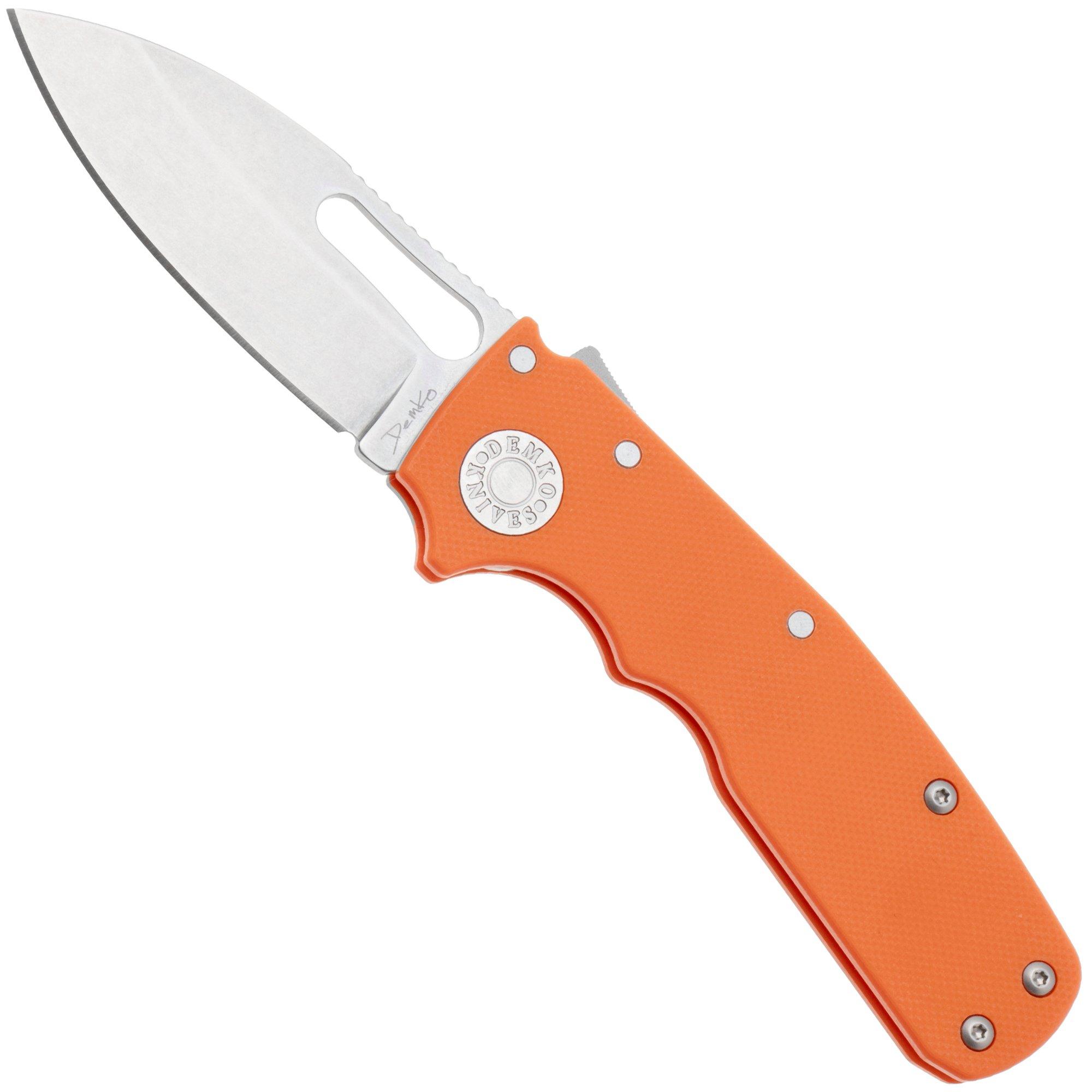 Demko Knives Shark-Cub Shark-Lock Slicer Shark SC-20CV-G10-ORG-SS Orange G10, pocket knife