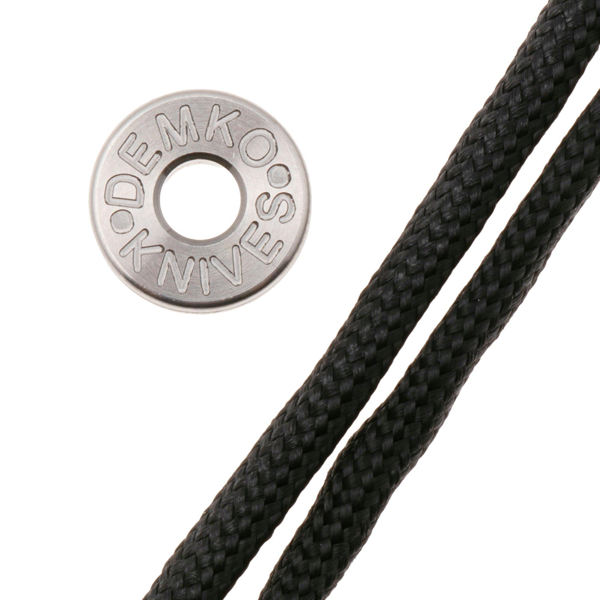 Demko Knives Titanium Lanyard Bead TI-BEAD-BLACK, schwarz
