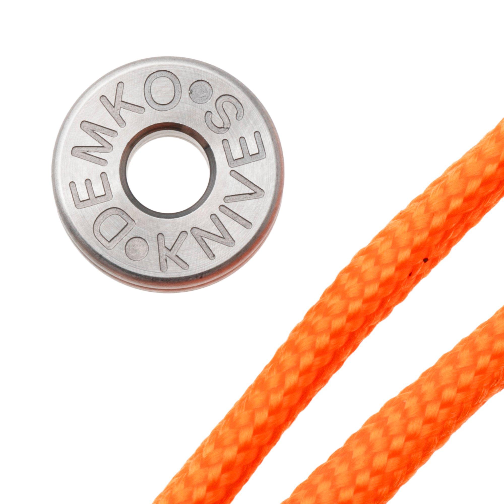 Demko Knives Titanium Lanyard Bead TI-BEAD-ORANGE, orange