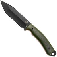 Imagen para Doble O Knives Ronin 2.1 Forest Warrior R02101, Black Cerakote Sleipner, Green Micarta, Red G10 liner, cuchillo fijo, diseño de Ovidio Calvet