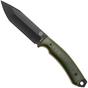 Bild für Doble O Knives Ronin 2.1 Forest Warrior R02101, Black Cerakote Sleipner, Green Micarta, Red G10 liner, Fahrtenmesser, Ovidio Calvet Design