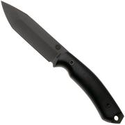 Afbeelding voor Doble O Knives Ronin 2.2, R02204, Black Ferric Perchlorate Sleipner, Black Micarta, Black G10 liner, vaststaand mes, Ovidio Calvet design