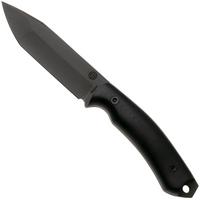 Afbeelding voor Doble O Knives Ronin 2.2, R02204, Black Ferric Perchlorate Sleipner, Black Micarta, Black G10 liner, vaststaand mes, Ovidio Calvet design