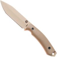 Afbeelding voor Doble O Knives Ronin 2.3, R.023/04, Sand Cerakote Sleipner, Desert G10, vaststaand mes, Ovidio Calvet design
