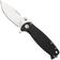 Afbeelding voor DPx HEST/F DPHSF450, Stonewashed Sleipner, Black Aluminum zakmes