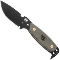 Afbeelding voor DPx HEST Original DPHSX201, Black Cerakote D2, Green Micarta vaststaand mes