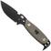 Afbeelding voor DPx HEST Original DPHSX201, Black Cerakote D2, Green Micarta vaststaand mes