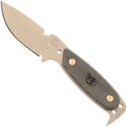 Bild für DPx HEST Original DPHSX203, Tan Cerakote D2, Green Micarta Fahrtenmesser