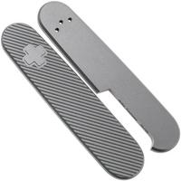Image for Daily Customs 91.2 35 Angle Pattern, Titanium P10008995 Victorinox scales