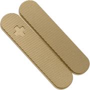 Daily Customs 58.2 25 Angle Pattern, Brass P10009495 Victorinox Griffschalen