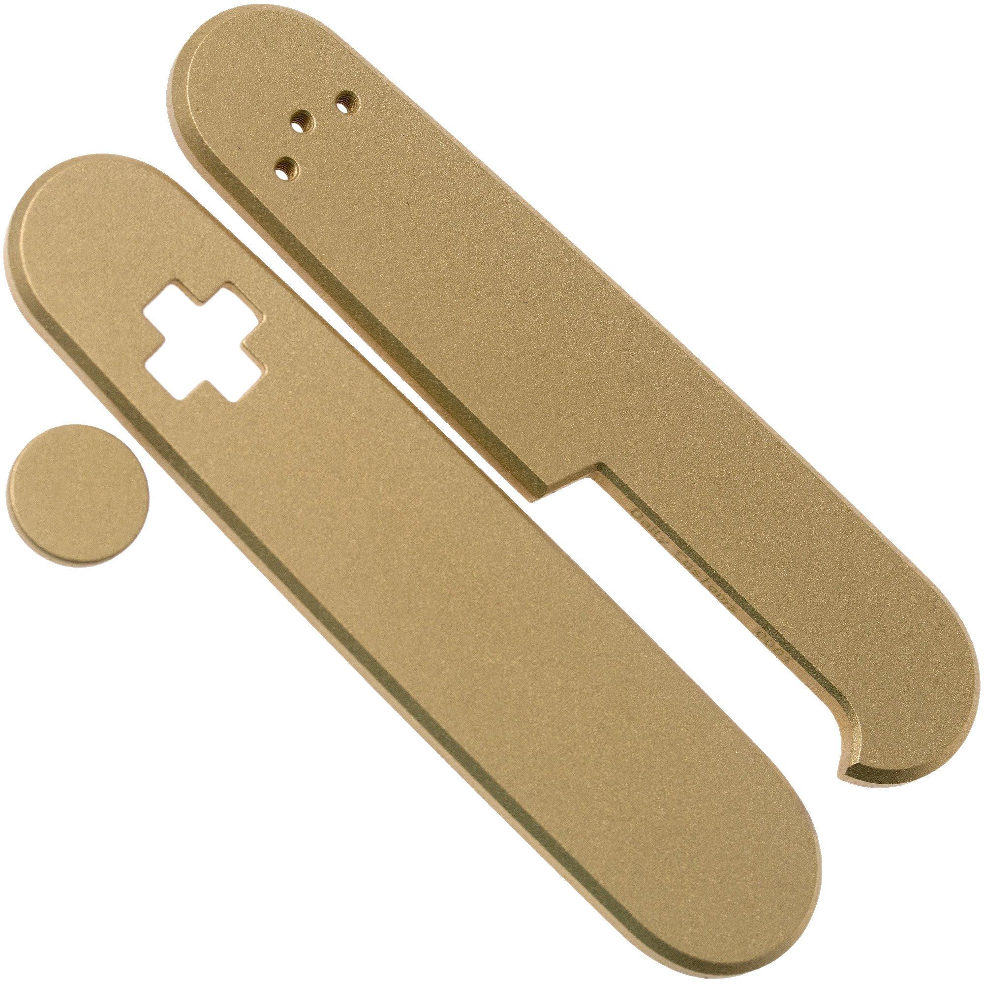 Daily Customs 91.3 Plain, Brass P10012424 Victorinox Griffschalen