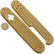 Daily Customs 91.3 Fluted BS Pattern, Brass P10012438 plaquettes pour Victorinox