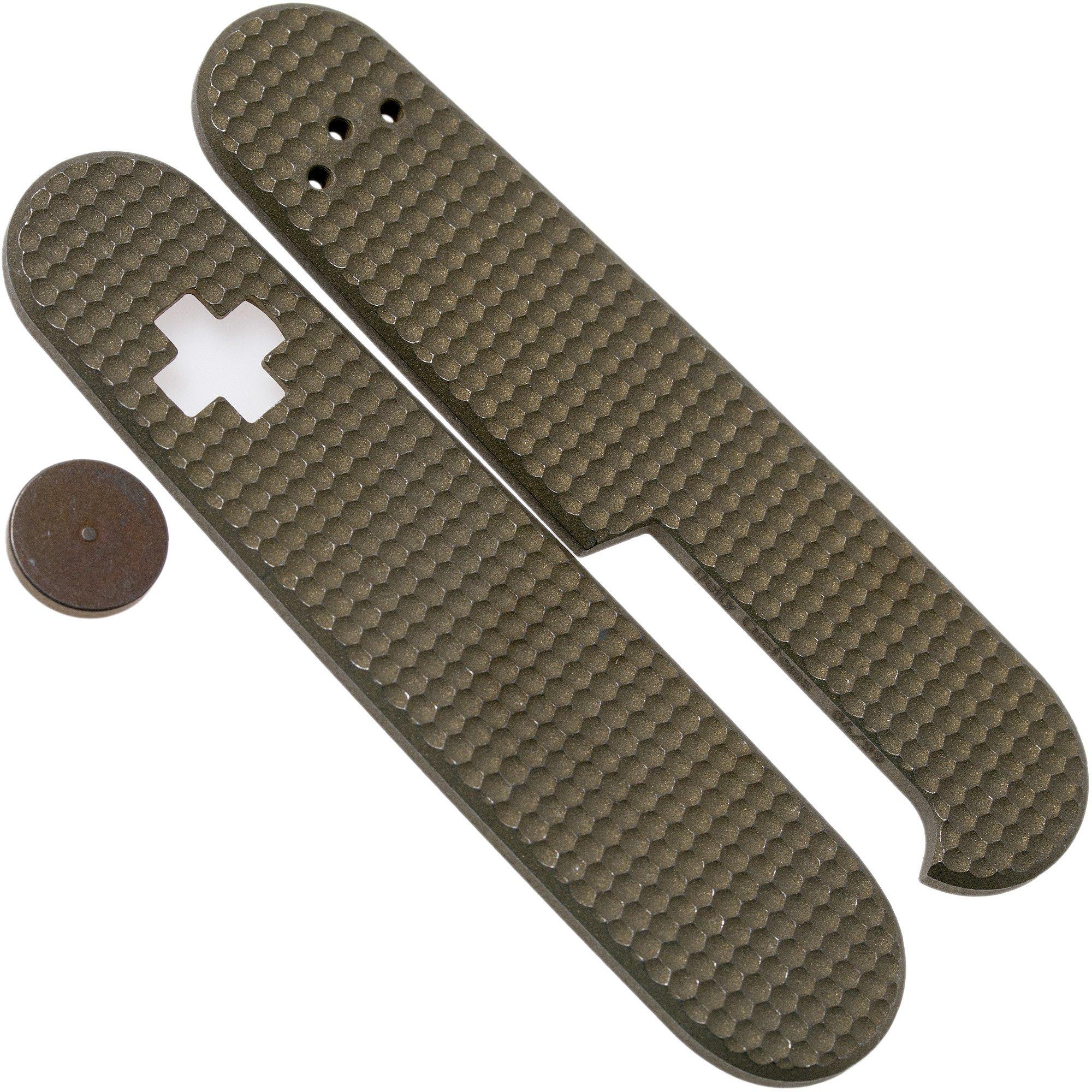 Okładziny Victorinox Daily Customs 91.3 Golfball BS Pattern, Rusty Titanium P10012443